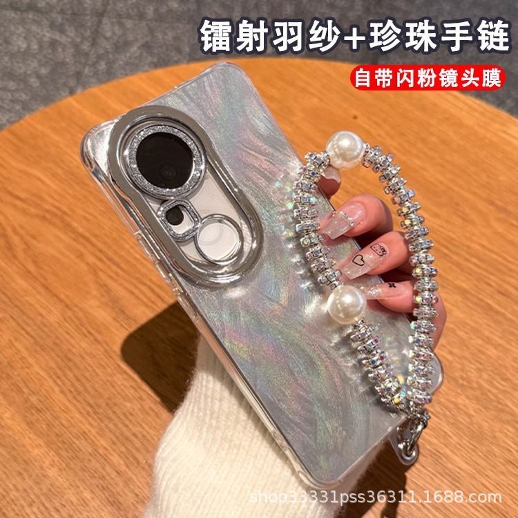 軽奢羽纱Y500 携帯電話ケース Y300i Y200i Y78対応 精密穴あきグリッターレンズフィルム 高級ケース|undefined