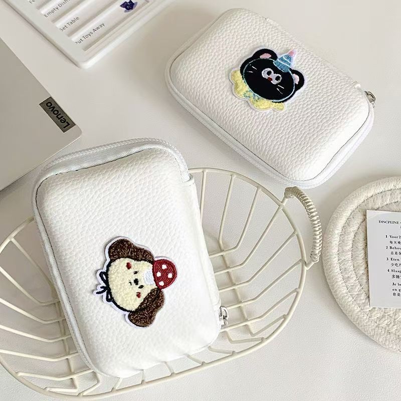 Cartoon cat camera bag, CCD storage bag, small and lightweight storage bag, camera protective case, anti-bump storage bag
