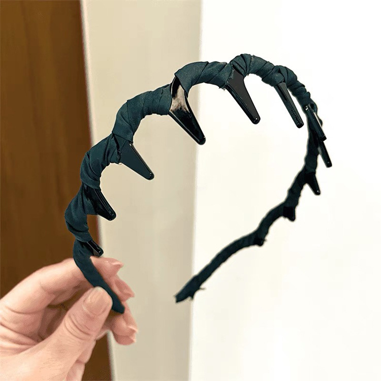 波型ヘアバンド レディース 新作 高級 洗顔用 レジン製 ヘアクリップ 高頭囲用 ヘアバンド 髪の整理ツール|undefined