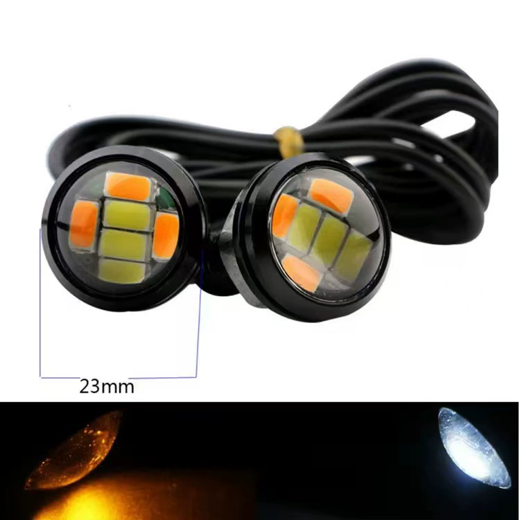 Автомобильная лампа Eagle Eye 23 мм 5630 6smd прожектор двухцветный дневной ходовой огонь указатель поворота с рулевым управлением