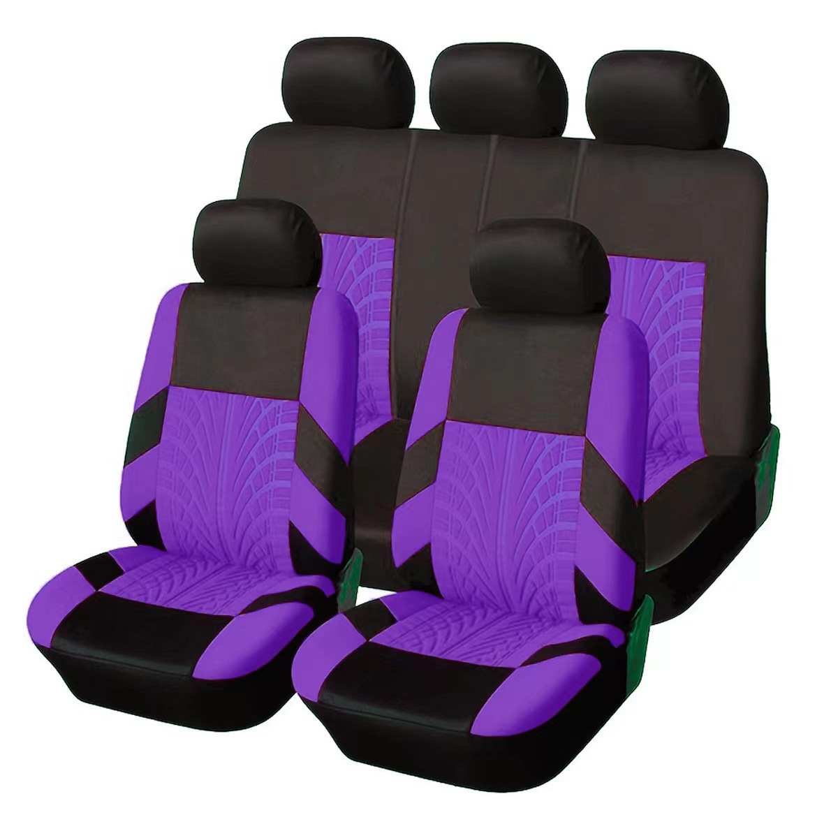 Universal Five-Seater Comfortable Polyester Fiber Car Seat Cover Press-Fit Model, Car Interior Accessories for Export