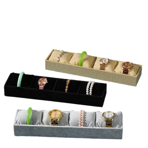 Table Display Box for Bracelets and Necklaces, Multi-layer Pillow Plate for Jewelry, Light Luxury Jewelry Storage Prop