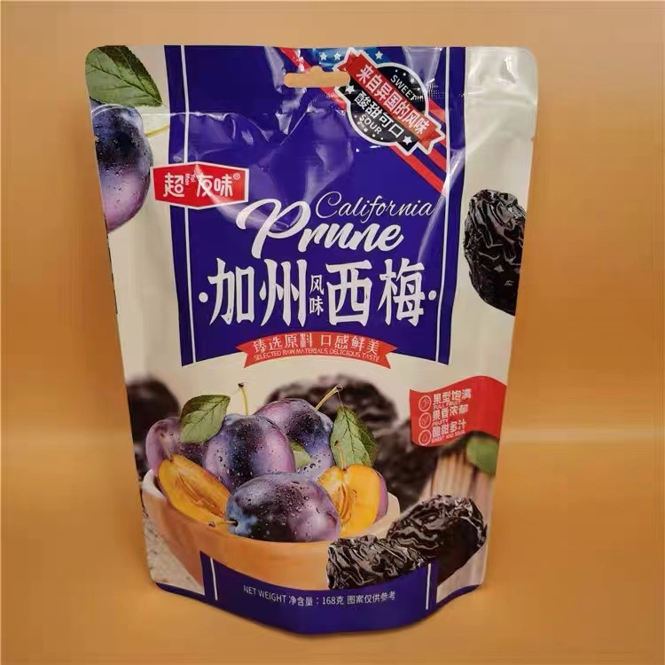 Super Friend California Style Prune Dried Fruit Bag 168g Candied Snack Individual Packaging Tea Snacks Office Snacks