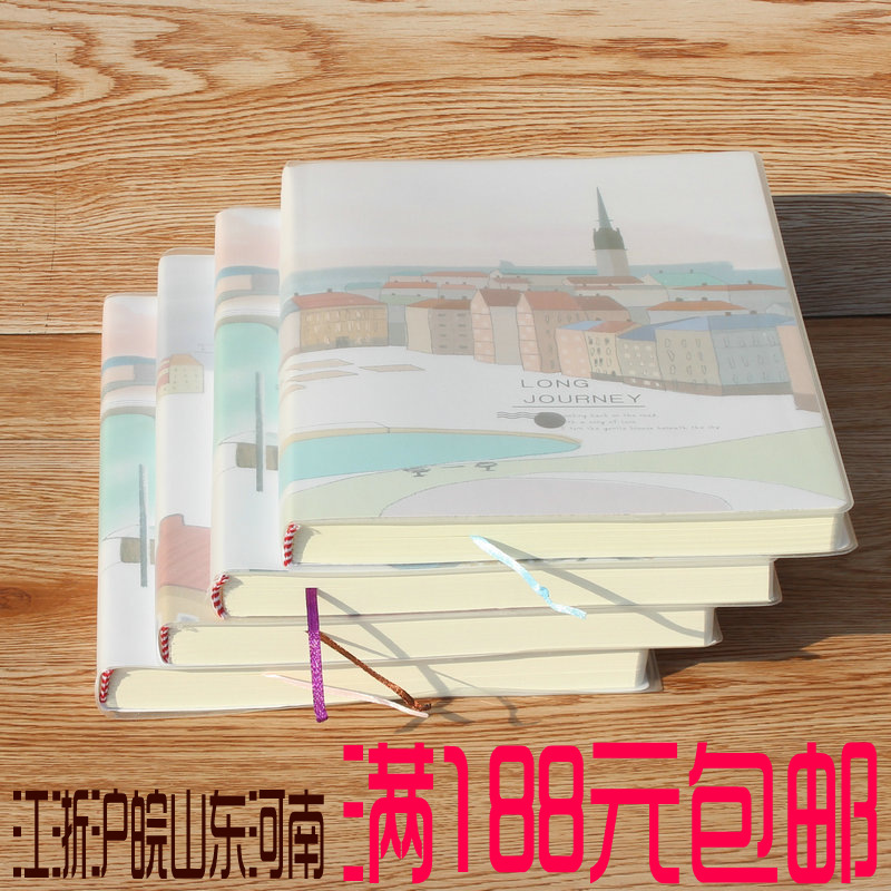 책 운율 16K146 두꺼운 고무 소매 노트 귀여운 학생 사무실 소프트 카피 만화 문구 창작 노트