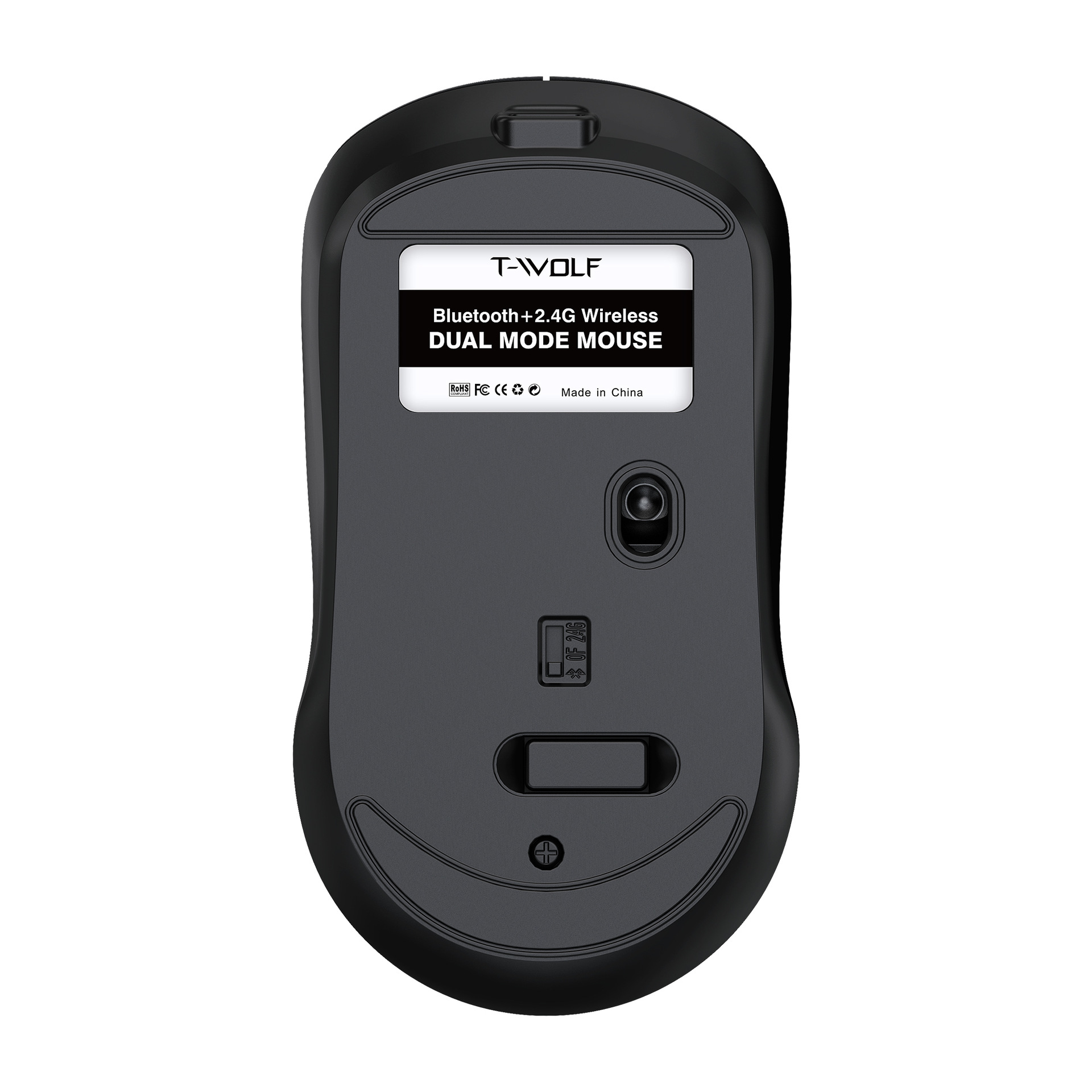 T-WOLF Thunder Wolf Q3 Bluetooth Kablosuz Fare Çift Modlu Şarj 2.4G Dizüstü Ofis Fare Sessiz