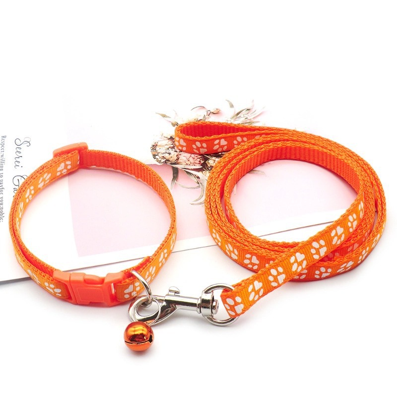 Cuerda de tracción para perros, juego de collar de tracción para mascotas, huellas de perros pequeños y medianos, correa de tracción para perros y gatos, cuerda