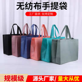 现货空白热压无纺布袋定制大号服装店袋子购物包装袋无纺布手提袋