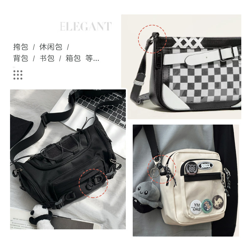 塑料彩色d型扣箱包背包书包挎包环扣D字形扣安全扣男女水壶挂绳扣