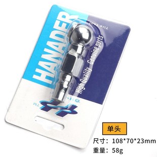 Wholesale Tire Inflator Hose Double-Head Inflator Dual-Purpose Inflator Truck Hand-Cranked Gas Rod Car Fast Charging