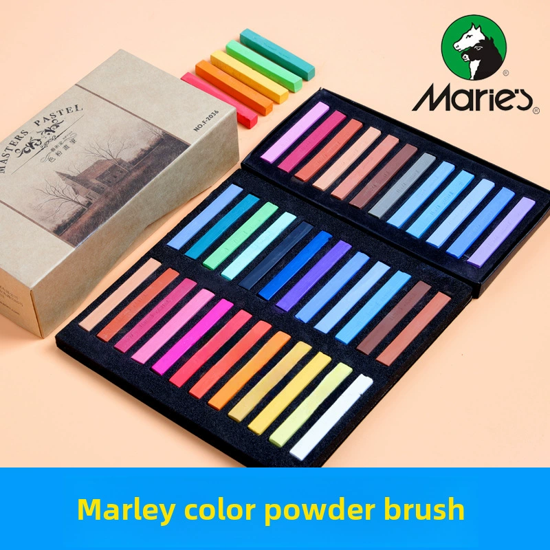 Марли Chalk, кисть, 12 цветов, 24 цвета, оптом
