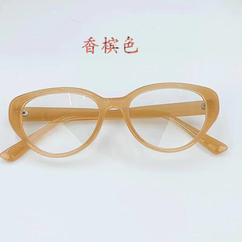 新型外国貿易小衆完成品ブルーレイ近視防止メガネ男女個性猫眼平光鏡高さ600SP|undefined