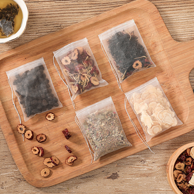 Food Grade Drawstring Nylon Tea Bag Empty Tea Bag Tea Bag Tea Boiling Bag Disposable Filter Bag Tea Bag