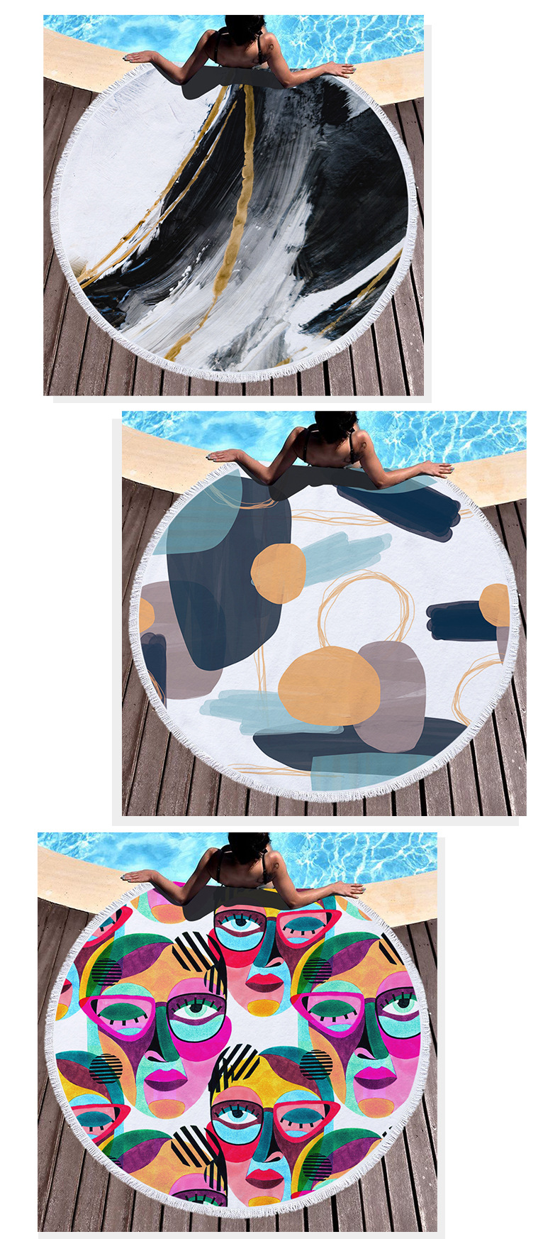 700g Weight Beach towel Home Textiles & Decor Type Superfine Fiber Material Stripe Pattern Vacation Style Vacation Stripe Beach Towels