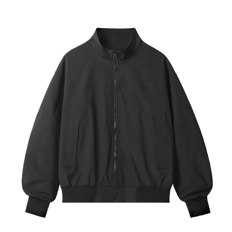 American Style Pilot Men's Autumn Cleanfit Stand Collar Baseball Jacket Cool Short Oversized Coat_voghion.com