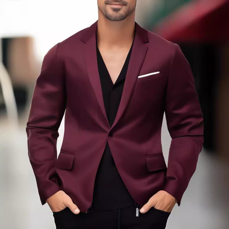 New Men's Business Casual Fashion Suit Jacket Slim-fit Temperament plus size Professional Formal Dress Top New Men's Business Casual Fashion Suit Jacket Slim-fit Temperament plus size Professional Formal Dress Top