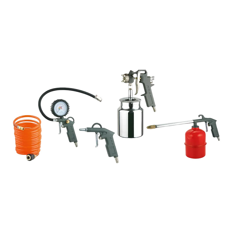 Pistola de pintura neumática de cinco piezas de reparación de automóviles de W-2000A5-S personalizada transfronteriza, pistola de polvo, pistola de limpieza, pistola de presión de neumáticos