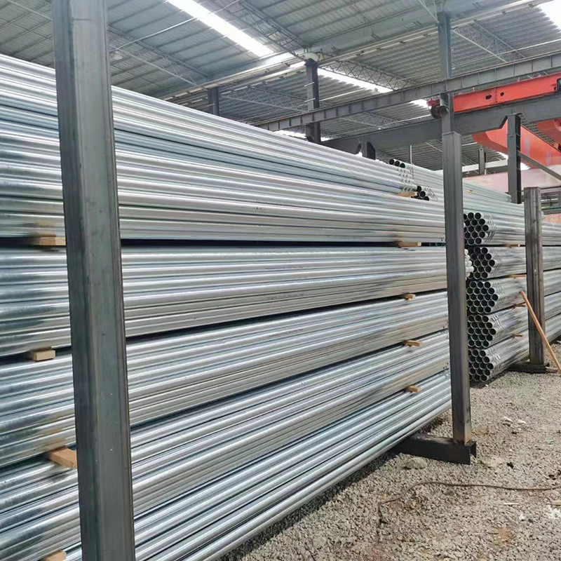 广东钢材批发镀锌圆管搭棚支架焊接管厂家现货架子管建筑管