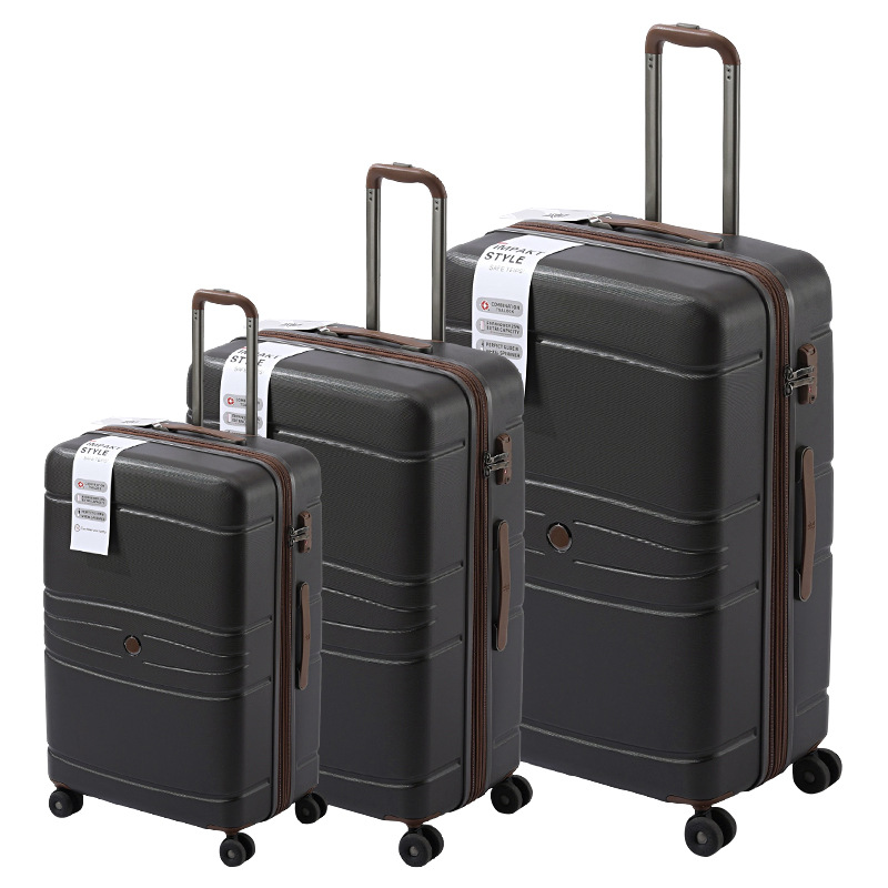 Rolling Suitcase Set 3 Piece Travel Luggage With Combination Lock_voghion.com