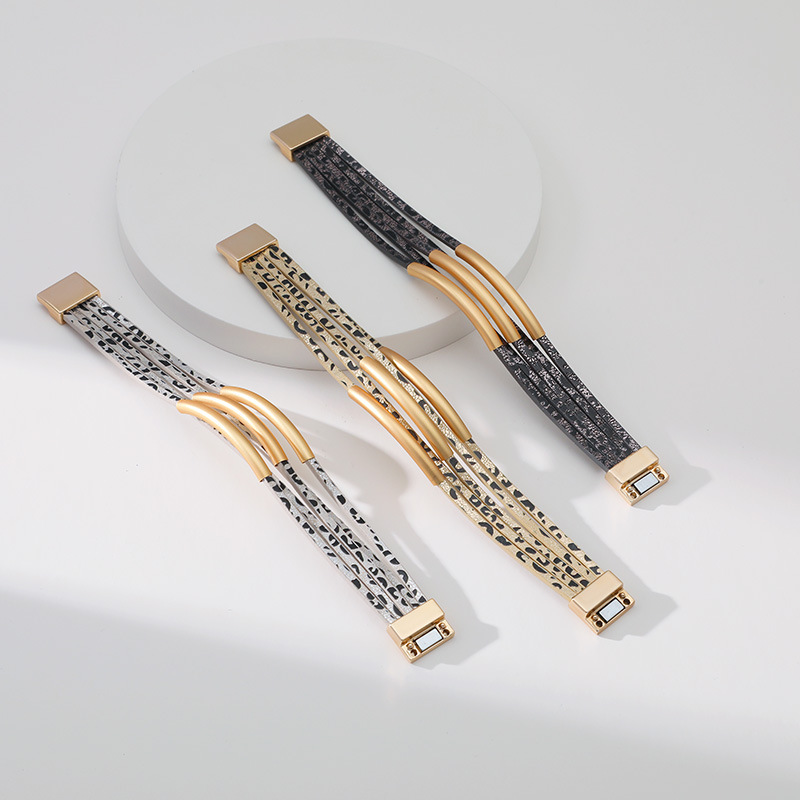 Bohemian Geometric Pu Leather Womenu0027S Bracelets