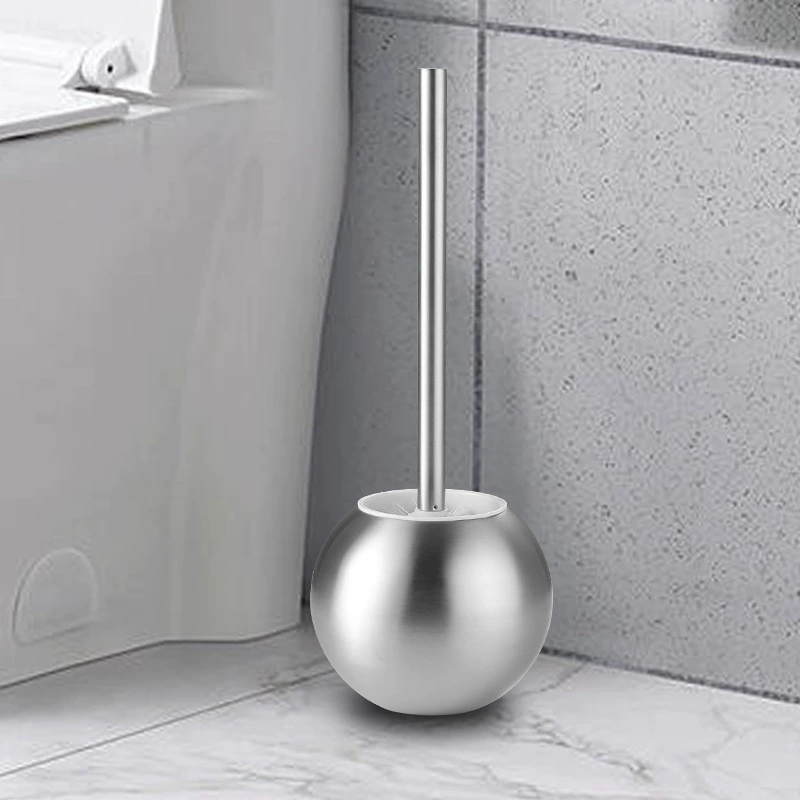 Набор щеток для унитаза из нержавеющей стали без сверления с подставкой для бытовой ванной комнаты, оптовая продажа.