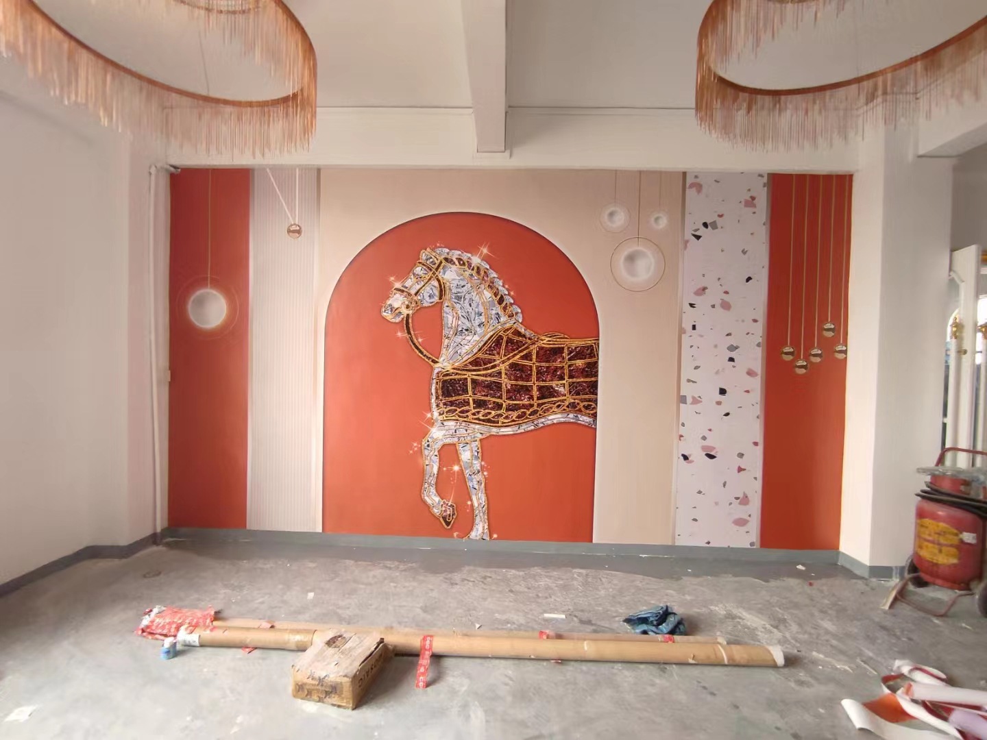 现代简约背景墙工