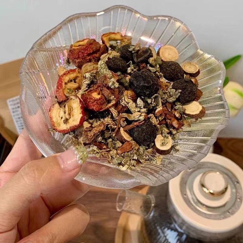 Wumei Herbal Tea 2.0 Dark Plum Sour Plum Drink with Licorice Hawthorn Lotus Leaf Sugar Free 100g 10 Bags quality and texture