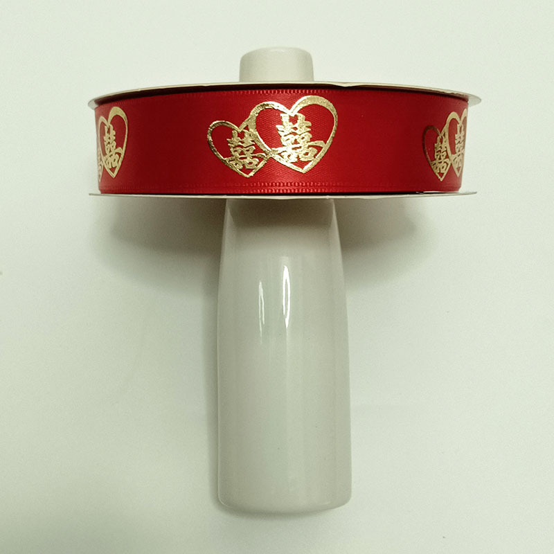 Suministros DE BODA Cinta de oro rojo Embalaje de regalo de mano Xi carácter cinta festiva Cinta Roja al por mayor cinta de encaje
