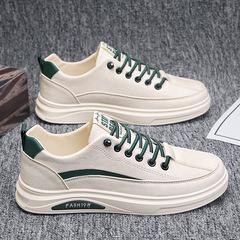 Men's Shoes 2022 New Summer White Trendy Shoes Sports and Casual Shoes Men's Trendy Versatile Shoes Men's Leather Shoes