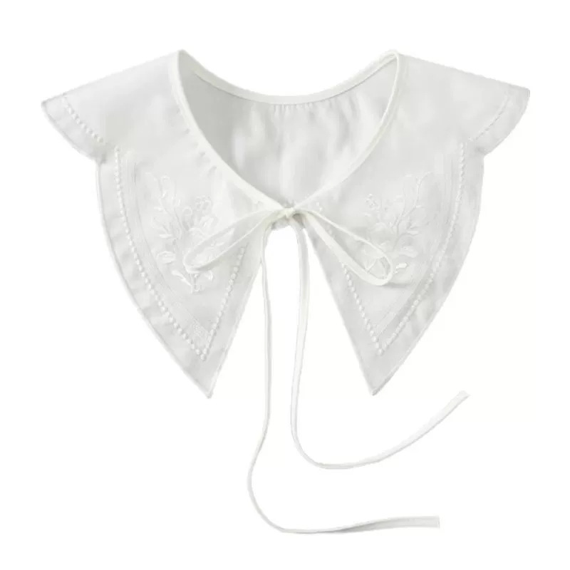 Fabricante al por mayor nuevo collar bordado collar falso de mujer con lazos acabados decoración de arco transfronterizo