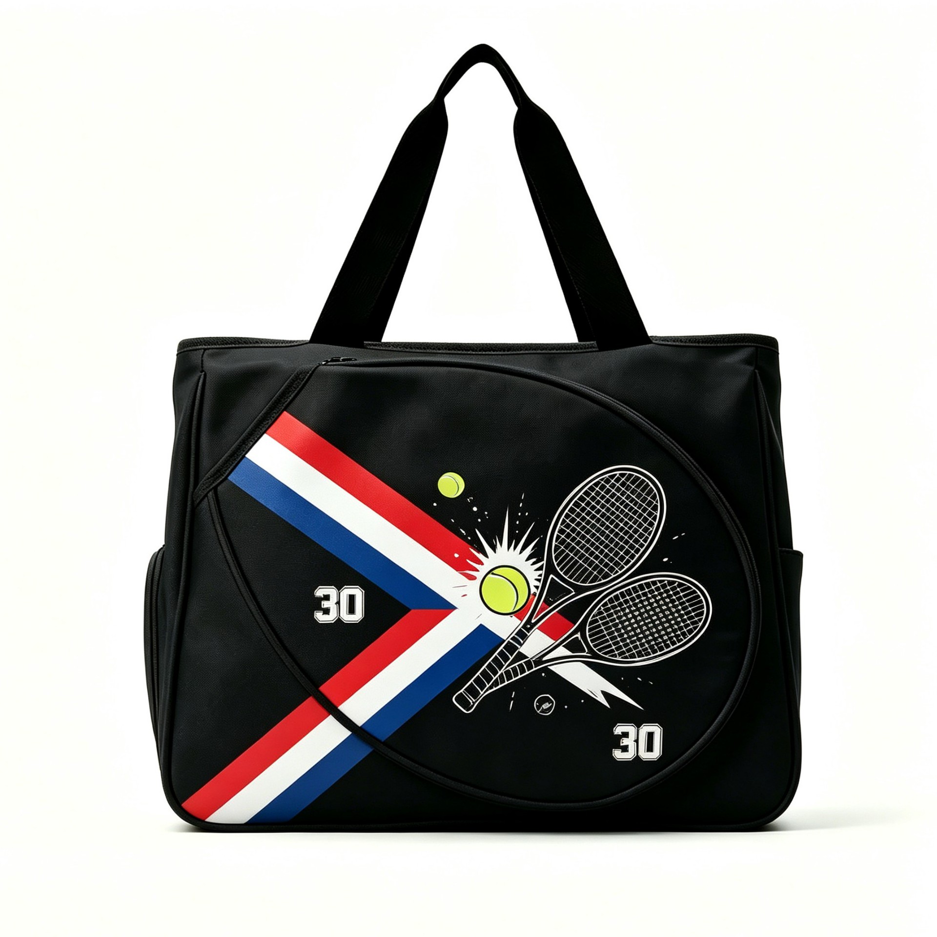2026 new cross-border tennis bag, large capacity, single-shoulder badminton bag, pickleball bag, stylish design, with a separate shoe compartment