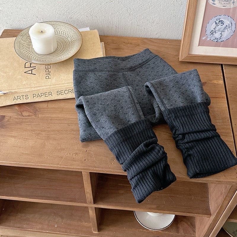 Xie Jinmao ropa infantil lana seda molida calzoncillos calientes para niños niñas vestidos con calzoncillos gruesos