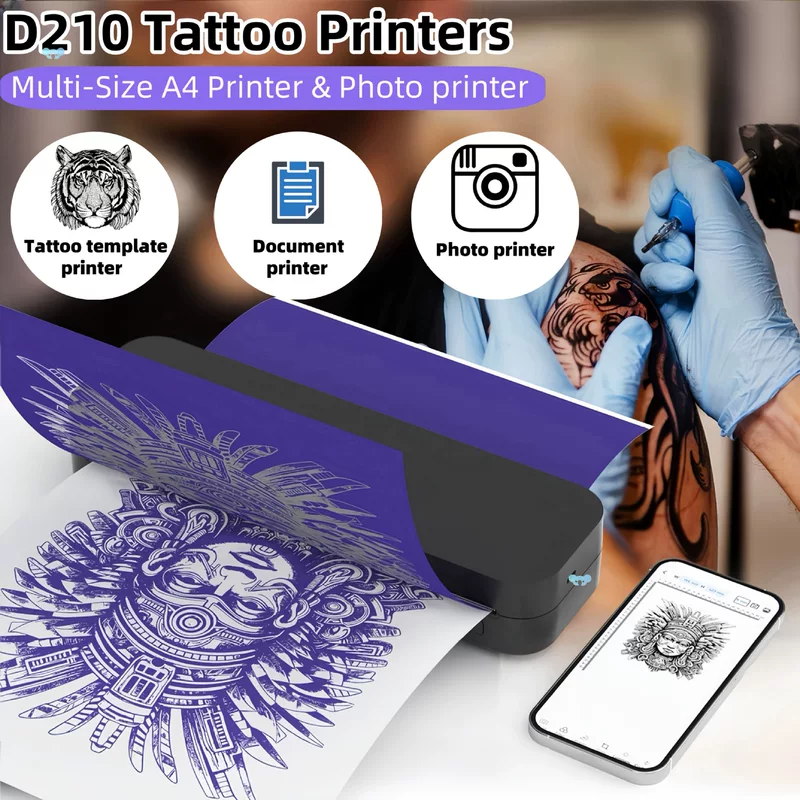 Portable Wires Thermal Printer Wires Tattoo Portable Tattoo