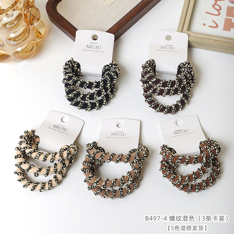 Ligas coreanas premium para cabello