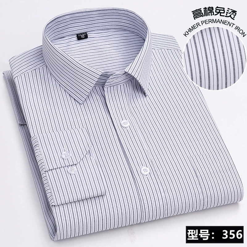 Shirt, for middle-aged man, floral print, Korean style