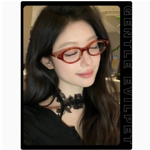 Vintage Oval Bookworm Reading Glasses Cross-border European and American Style High-end Fashion Mature Men and Women's Single Vision Reading Glasses 