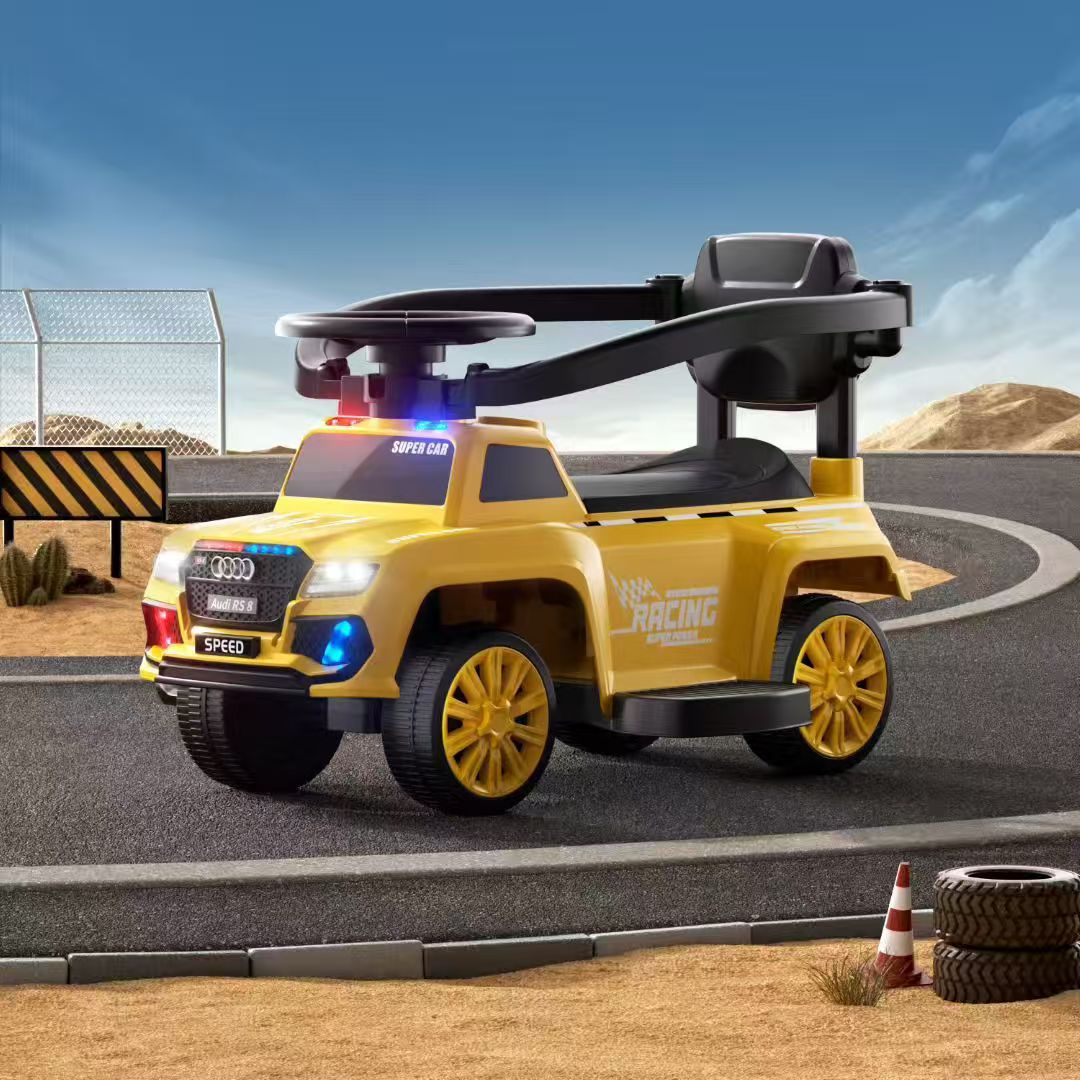 Nuevo patín eléctrico para niños patín anti-rollback puzzle educación temprana protección de seguridad caminante motocicleta de playa