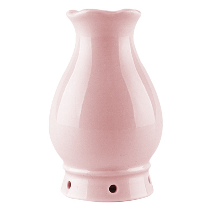 Tarro de moxibustión de flor de melocotón Facial, moxibustión portátil de cerámica, tarro de dragón de fuego multifuncional para el hogar, herramienta de moxibustión pequeña para afeitar en arena púrpura, instrumento de fumigación