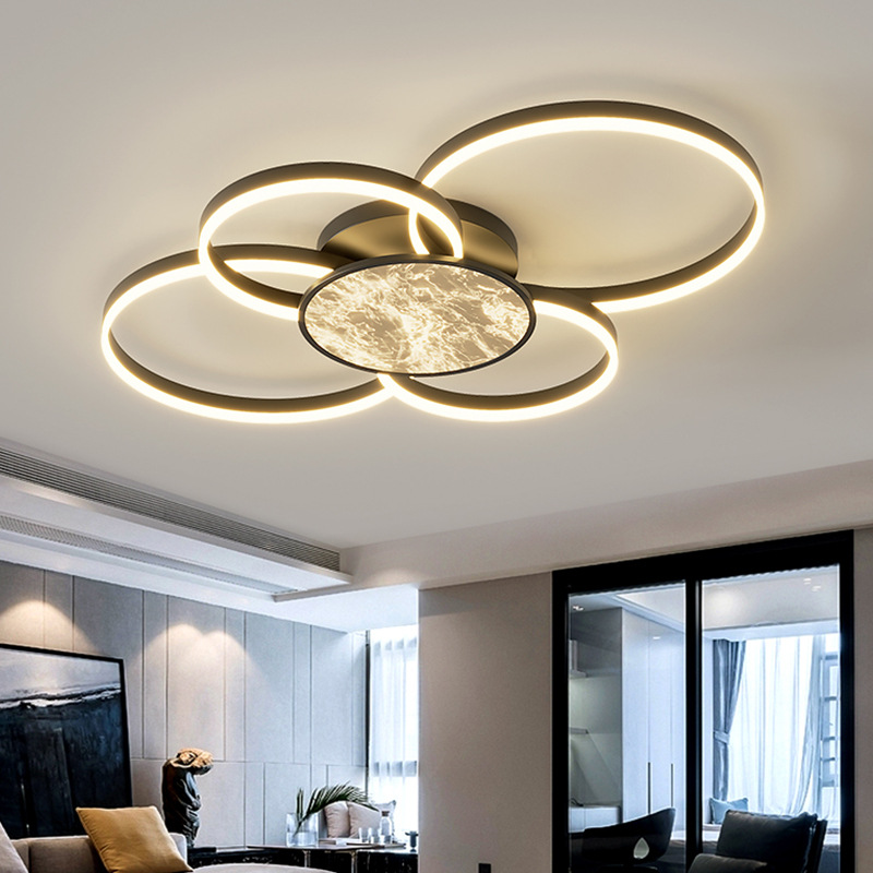 [Selección estricta] luz de techo halo lujoso lujoso alto sentido de la luz principal del pasillo italiano minimalista de alta gama lámpara doméstica principal