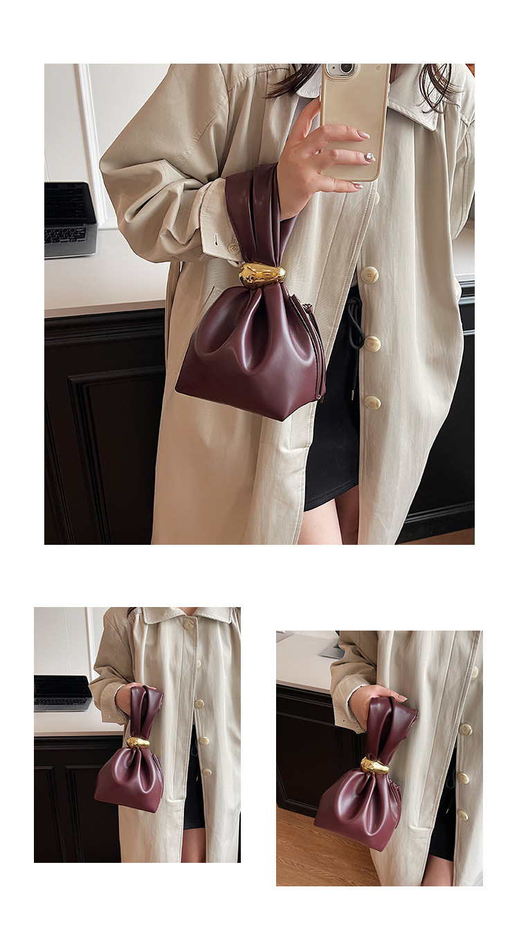 2024 new high-end pleated cloud women's fashion trend versatile handbag personalized hand-held lucky bag_voghion.com