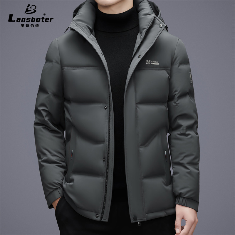 脱卸帽羽绒服冬季新款中年男士短款加厚羽绒服保暖白鸭绒羽绒外套|undefined