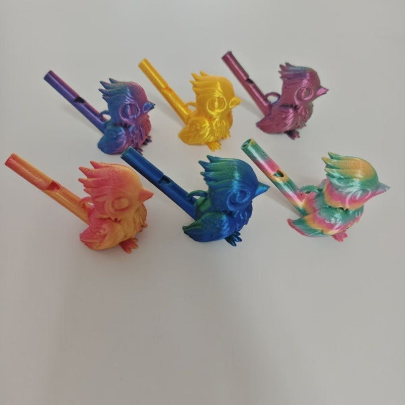 3Dプリント唾鳥笛鳥のおもちゃ露店卸売小学生装飾品カラフルな鳥笛減圧サウンドホイッスル|undefined
