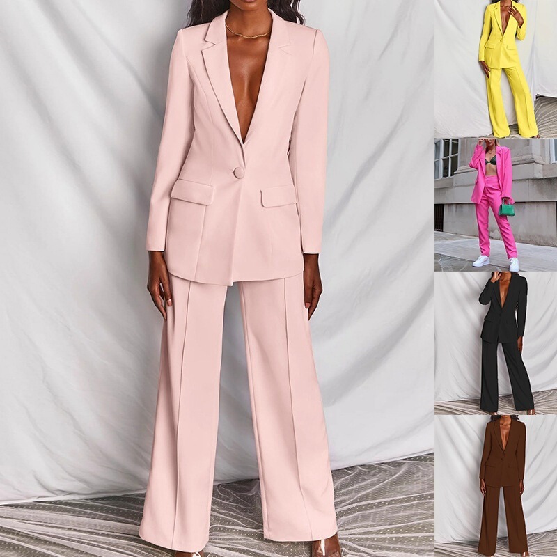 2026 Spring/Summer European and American Women's Fashion Amazon Casual Suit Set Professional Suit Wholesale 2026 Spring/Summer European and American Women's Fashion Amazon Casual Suit Set Professional Suit Wholesale