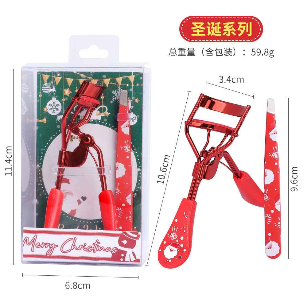 Nueva serie de Navidad ceja pinzas de cejas pequeñas pinzas de cejas empaque exquisito cejas pinzas de cejas al por mayor transfronterizo para cejas pinzas