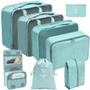 Folding storage bag for traveling, organizer bag, cosmetic bag, clothing, footwear, case bag, set