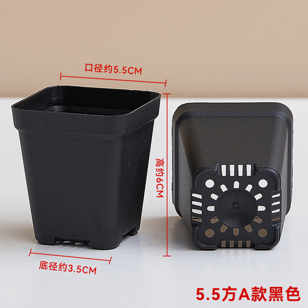 Poly -fleshy base flower pot plastic square -type circular plant…