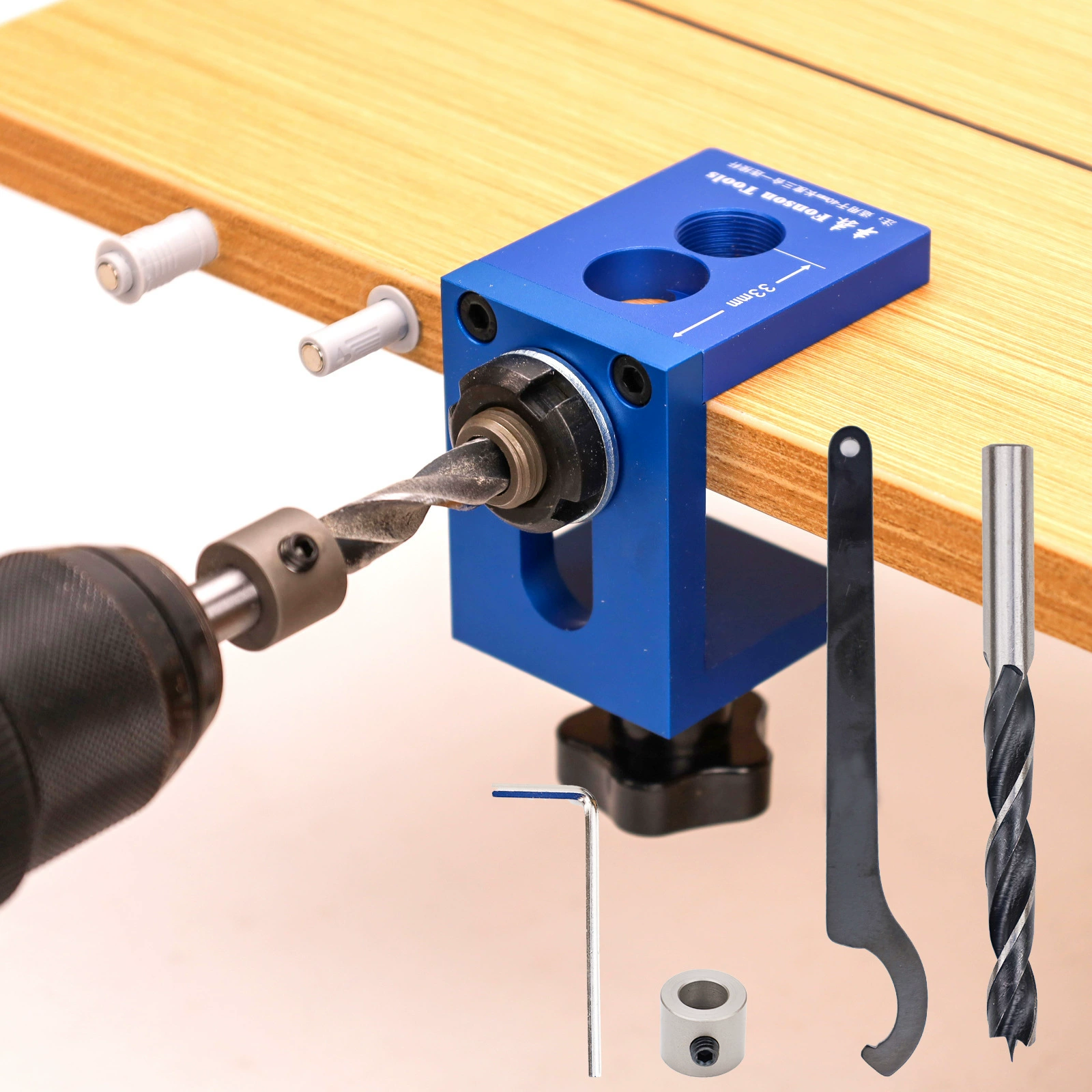 Деревообрабатывающий отскок пробиватель три в одном