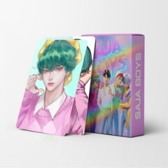大量现货新款现货55张KPOP-猎魔女团加沙男团sajaboys周边LOMO卡
