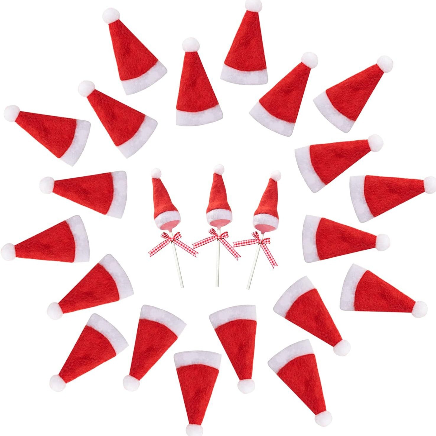 Christmas decorations Christmas lollipop hats Christmas non-woven…