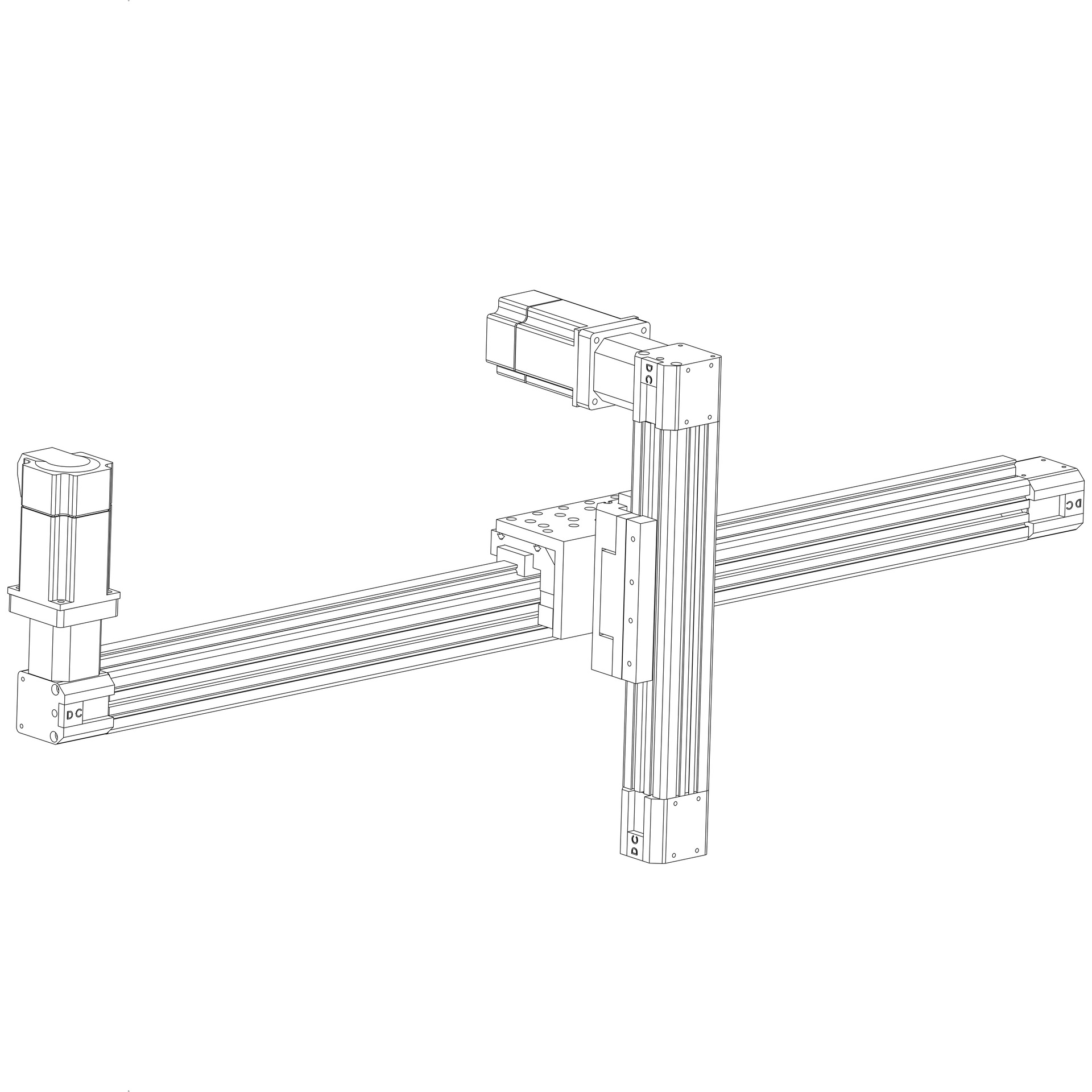 机器手取料电动滑台 滑台铝型材直线模组 电动数控上下料十字滑台
