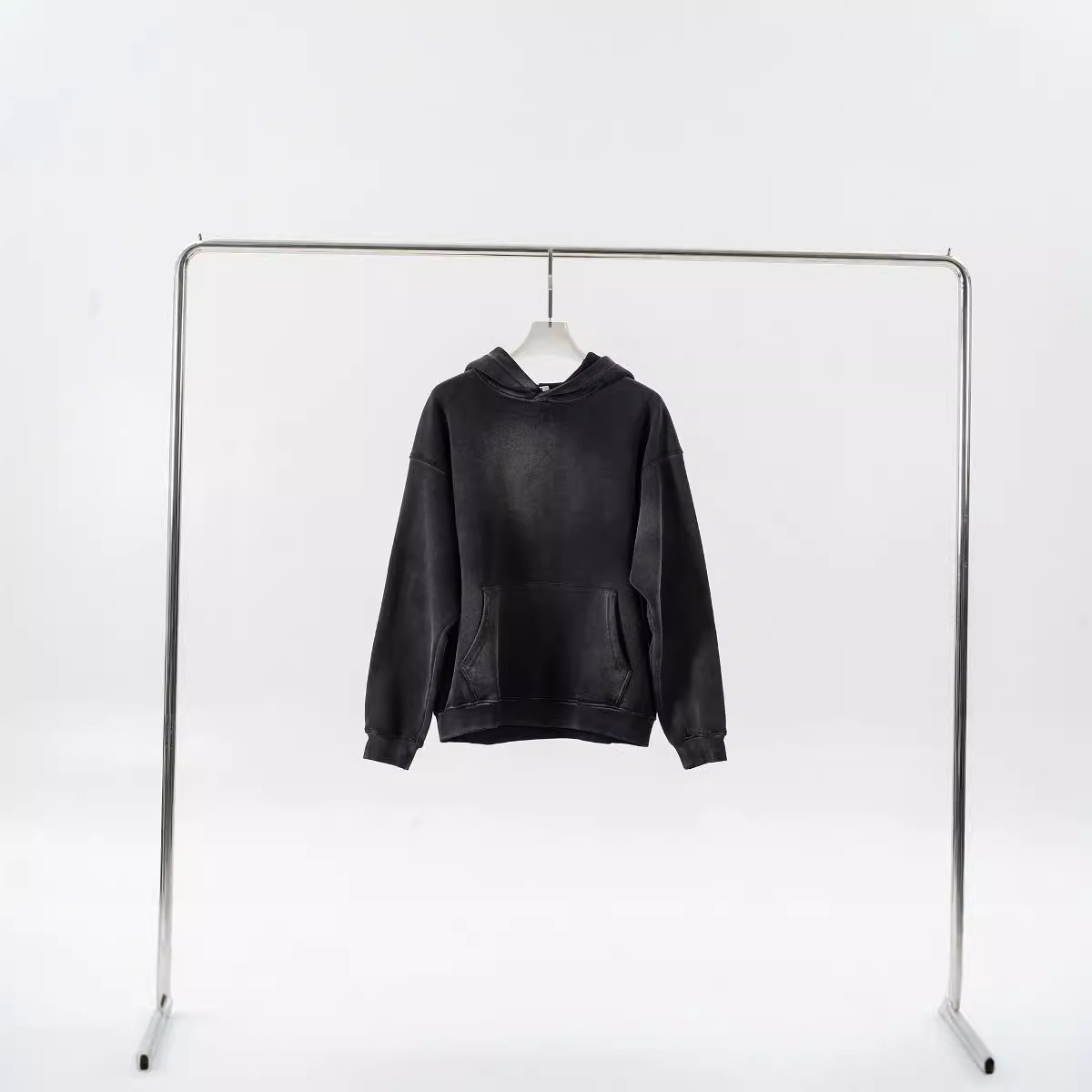 Herrenbekleidung High Street Fashion Marke Schwergewicht alt gewaschen plus samtgesprühter Affen-Kapuzenpullover_voghion.com